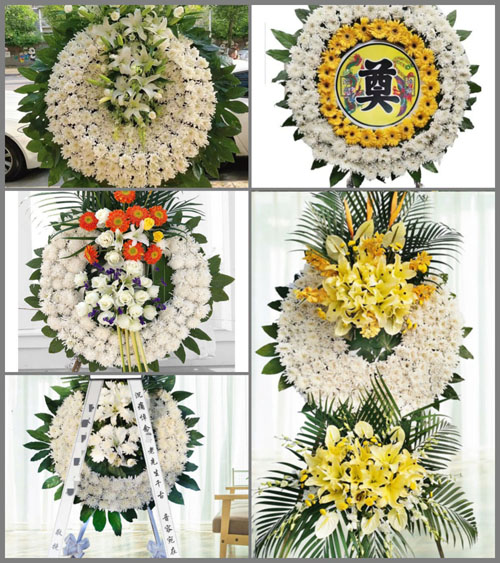 河南南阳新野县五星镇前孙楼村花圈速递